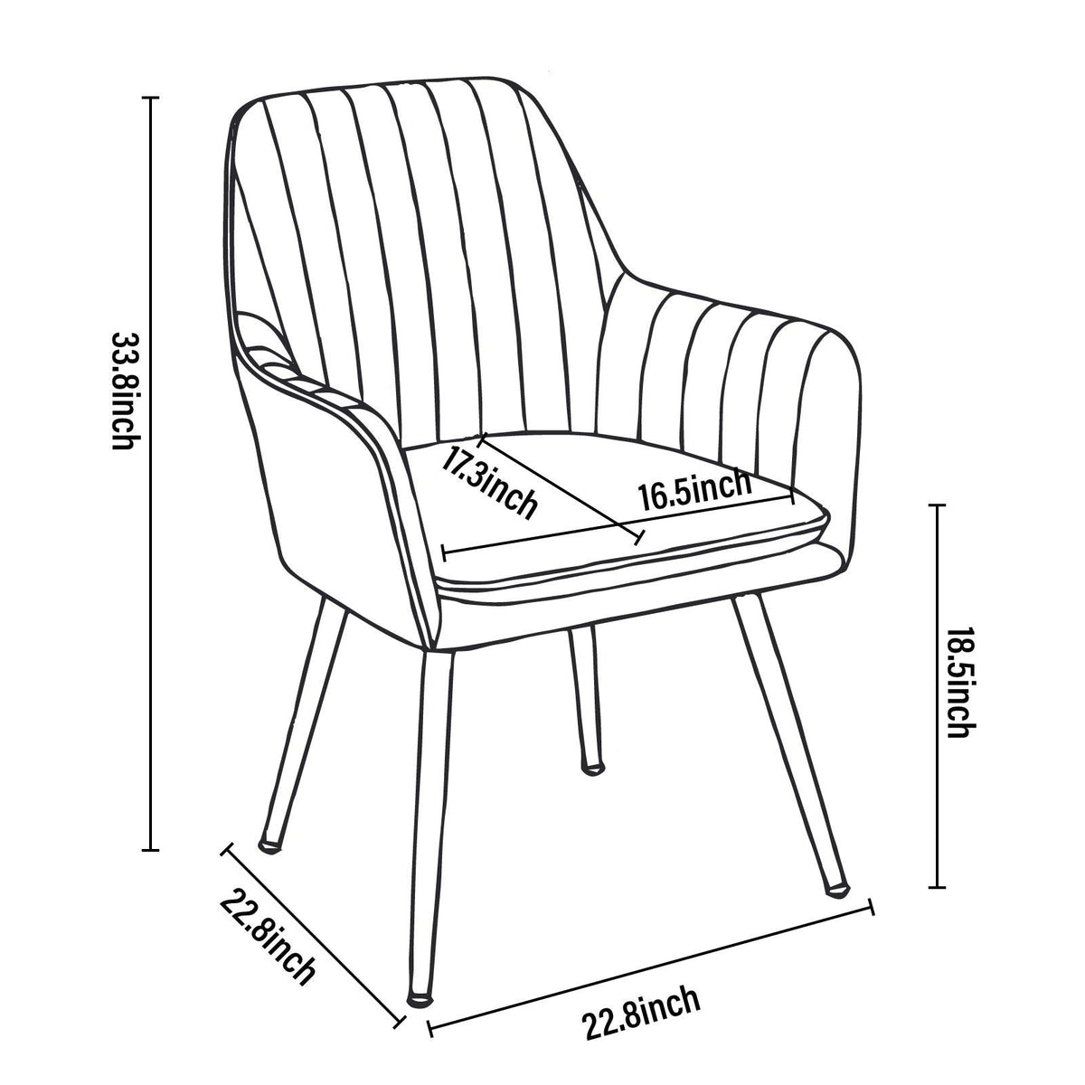 Modern Mid Back Dining Chairs, photo 11 of 35