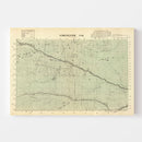 Vintage Map of Cheyenne County, Nebraska 1885