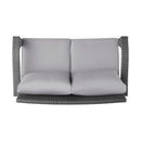 Honolulu Loveseat - Gray / Silver