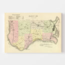 Vintage Map of Sarpy County, Nebraska 1885
