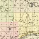 Vintage Map of Sarpy County, Nebraska 1885