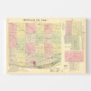 Vintage Map of Buffalo County, Nebraska 1885