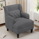 Upholstered Accent Chair Tufted Armchair For Living Room And Bedroom by Unique Piece Furniture