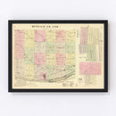 Vintage Map of Buffalo County, Nebraska 1885