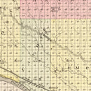 Vintage Map of Dawson County, Nebraska 1885