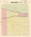 Vintage Map of Keith County, Nebraska 1885