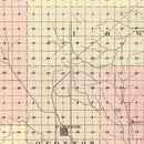 Vintage Map of Greeley County, Nebraska 1885