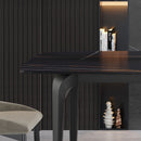 70.87" Modern Artificial Stone Curved Metal Leg Dining Table, Can Accommodate 6-8 People by HouseOfZazla
