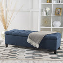 Glouster Contemporary Storage Ottoman with Button Tufted Design by HouseOfZazla