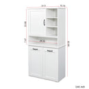 Laundry Cabinet with Doors and Shelf, Tilt-Out Laundry Hamper, Multiple Storage Space by HouseOfZazla