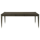 Blakely - 7 Piece Rectangular Dining Set With Extendable Table Upholstered Chairs - Ash Brown