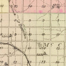 Vintage Map of Douglas County, Nebraska 1885
