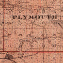 Vintage Map of Hennepin County, Minnesota 1874