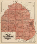 Vintage Map of Hennepin County, Minnesota 1874