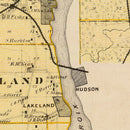 Vintage Map of Washington County, Minnesota 1874