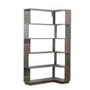 5-Tier L-Shaped Corner Bookshelf with 6 Open Shelves