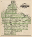 Vintage Map of Dakota County, Minnesota 1874