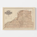 Vintage Map of Scott County, Minnesota 1874