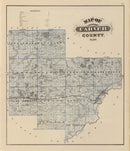 Vintage Map of Carver County, Minnesota 1874