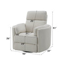 Sagen - Glider Recliner With Swivel by Unique Piece Furniture