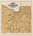 Vintage Map of Blue Earth County, Minnesota 1874