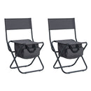 Folding Outdoor Chairs With Storage Bag, Portable Chair For Indoor, Outdoor Camping, Picnics And Fishing by HouseOfZazla