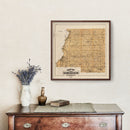 Vintage Map of Le Sueur County, Minnesota 1874