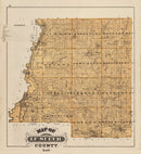 Vintage Map of Le Sueur County, Minnesota 1874
