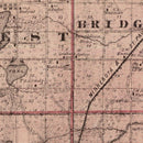 Vintage Map of Rice County, Minnesota 1874