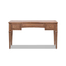 Dauphin - 3 Drawer Executive Desk - Brown by HouseOfZazla