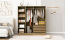 Doorless Storage Wardrobe For Dedroom With Shelves And 3 Drawers by HouseOfZazla