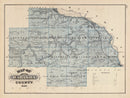 Vintage Map of Wabasha County, Minnesota 1874