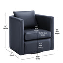 Sutton - Swivel Barrel Chair by HouseOfZazla