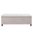 Elegant Design Tufted Top, Soft Close Storage Bench by HouseOfZazla