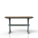 X Based Counter Height Dining Table - Aqua Blue by HouseOfZazla