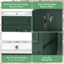 Bathroom Vanity With Sink, Compact Cabinet & 2 Drawers And Adjustable Shelf by HouseOfZazla