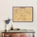 Vintage Map of Freeborn County, Minnesota 1874