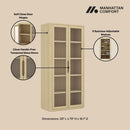 Rivington - Bookcase Cabinet With Glass Doors by HouseOfZazla
