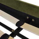 Aspen - Vertical Tufted Modern Headboard Platform Bed Set by HouseOfZazla
