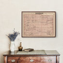 Vintage Map of Mower County, Minnesota 1874