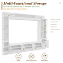 Wall Unit Entertainment Center With Bookshelves For TVs Up to 80" by HouseOfZazla
