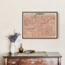 Vintage Map of Fillmore County, Minnesota 1874