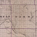 Vintage Map of Stearns County, Minnesota 1874