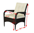 2-Piece Liberatore Dining Chairs with Beige Cushions by HouseOfZazla