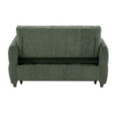 Loveseat Sofa Pull-Out Bed With Adjustable Backrest, 3 USB Ports And 2 Lumbar Pillows For Living Room by HouseOfZazla
