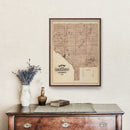 Vintage Map of Anoka County, Minnesota 1874