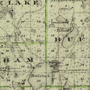 Vintage Map of Wright County, Minnesota 1874