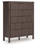 Pamytta - Five Drawer Wide Chest - Brown by Unique Piece Furniture