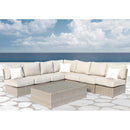Comfortable Modern Patio Rattan Sectional Set With Cushions by Unique Piece Furniture