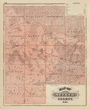 Vintage Map of Meeker County, Minnesota 1874